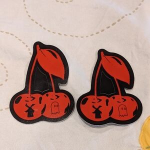 Lonely Ghost DUTCH BROS Cherries Sticker Drop Lot Of 2 October 1st 2025